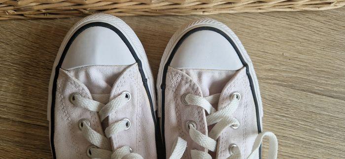 converse haute rose clair, pointure 37, en très bon état - photo numéro 4