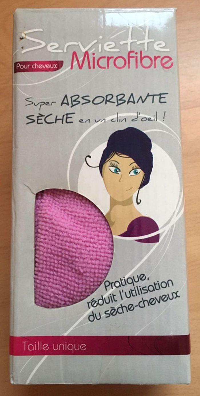 Serviette microfibre pour cheveux - photo numéro 1