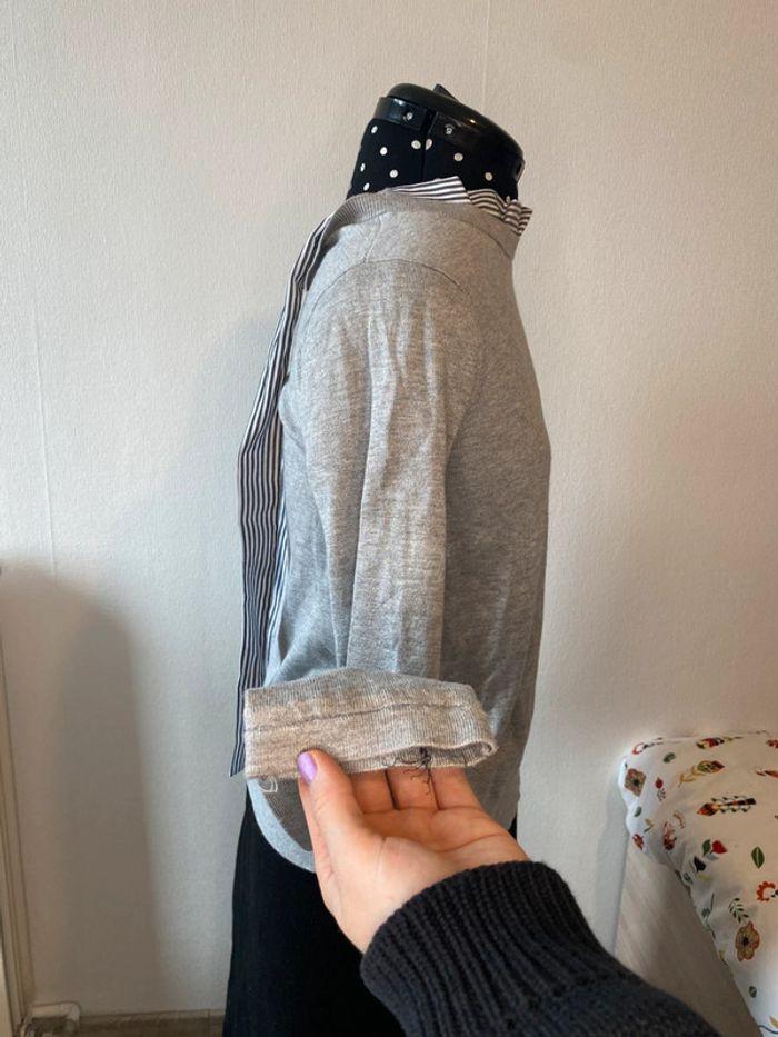 Pull fin avec noeud dans le dos gris Primark taille S / 36 - photo numéro 7