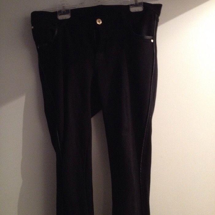 Pantalon tregging noir cuir T38 - photo numéro 2