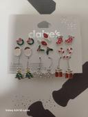 Blister neuf boucles d oreilles claire's  Noël