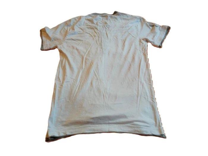 Tee shirt Blanc gris Imprimé Kamora Jeans Taille Medium - photo numéro 2