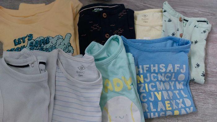 Lot t shirt manches courtes et débardeurs 23 mois