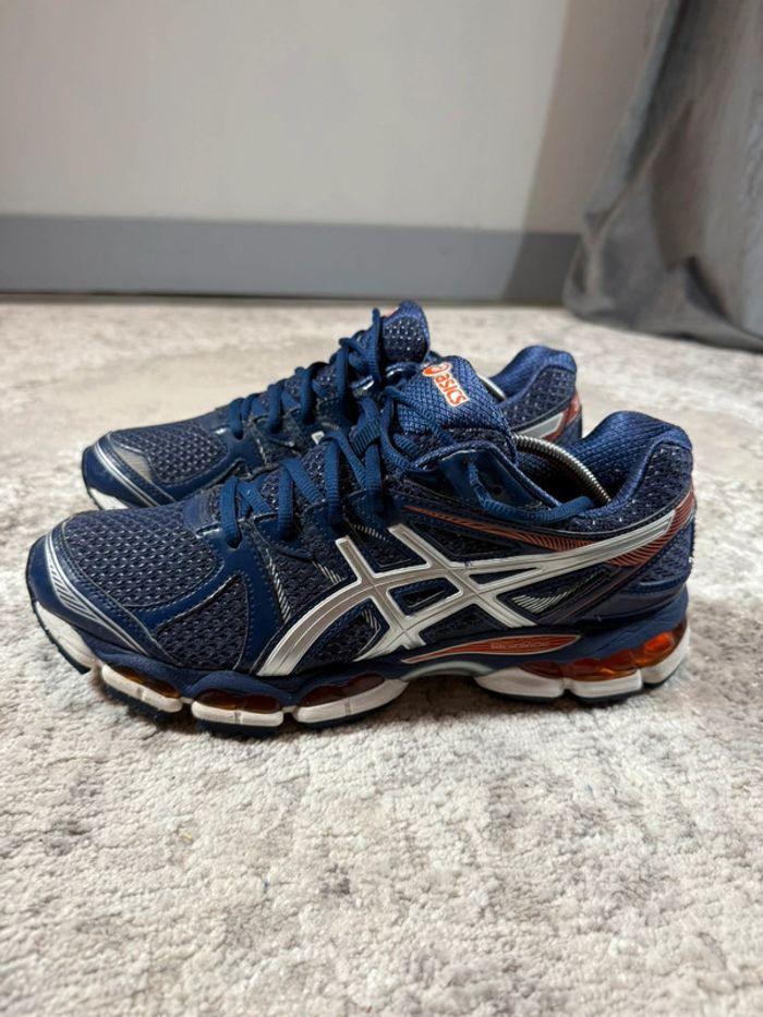 Asics Gel Evate 2 FluidRide Blue & Orange - photo numéro 5