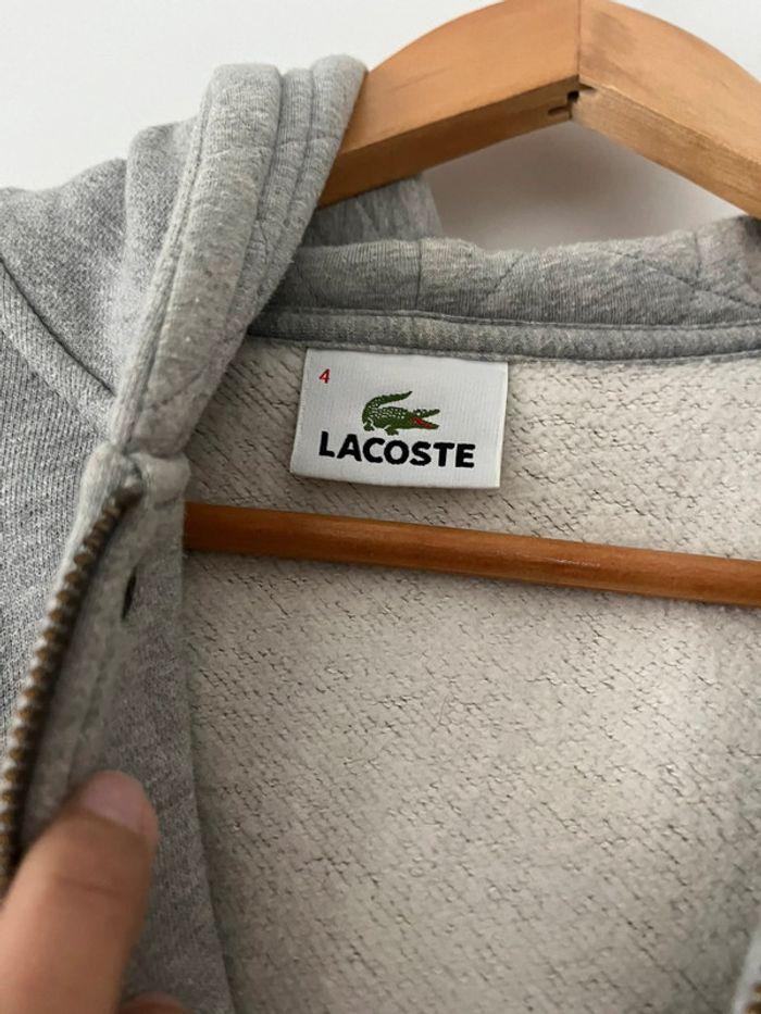 Manteau gris Lacoste homme - photo numéro 5