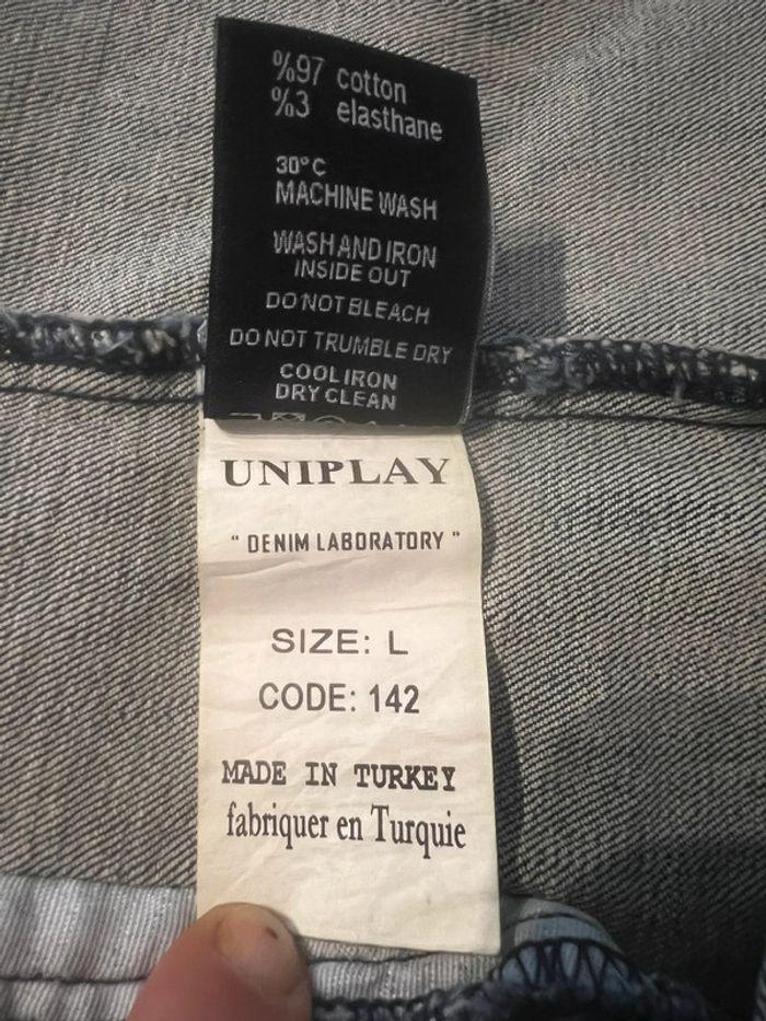 Veste en jean uniplay taille L parfait état - photo numéro 8