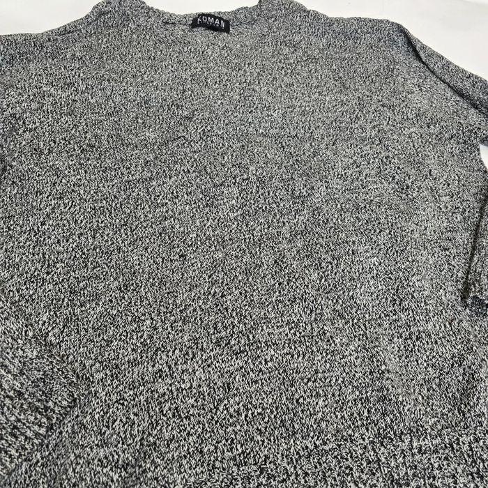 Pull chiné noir et gris - photo numéro 3