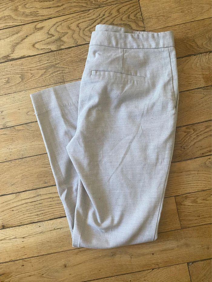 Pantalon smoking beige zara - photo numéro 1