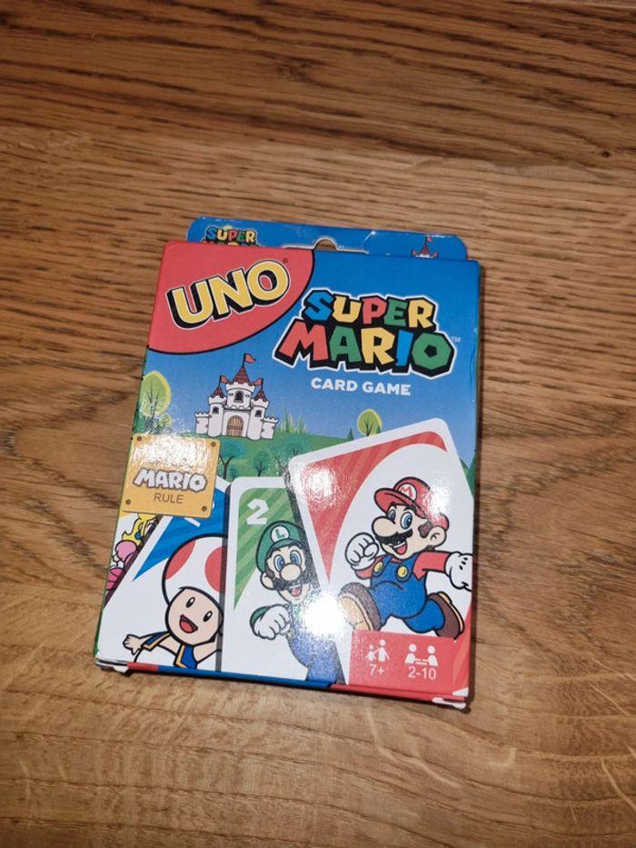 Jeu de carte uno super mario - photo numéro 1