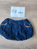 Bloomer velours ras 18 mois Vertbaudet