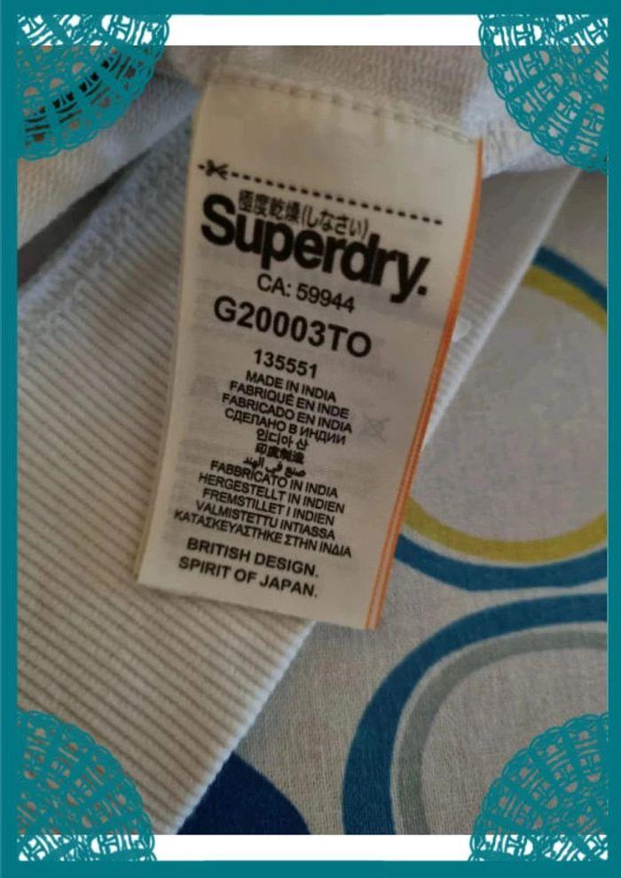 🌺 Superbe pull superdry avec manches en résille - photo numéro 8