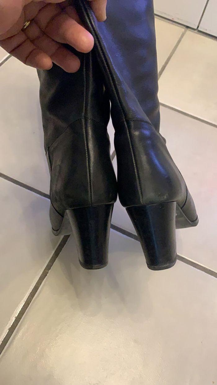 Bottes en cuir noir - photo numéro 6