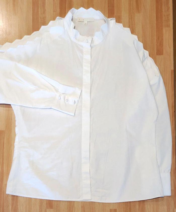 Chemise blanche Zig Zag Maje t.3, t.l/40, comme neuve - photo numéro 4