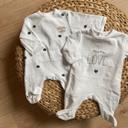 Lot 2 pyjamas velours bébé fille 1M