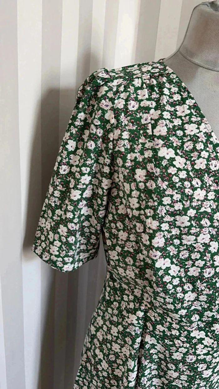 Robe It Hippie T: L verte à fleurs neuve - photo numéro 2