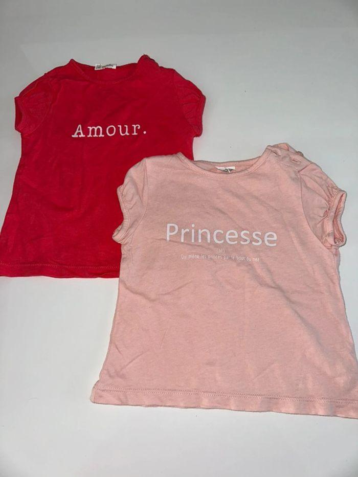 T-shirt bébé fille 6 mois - photo numéro 1