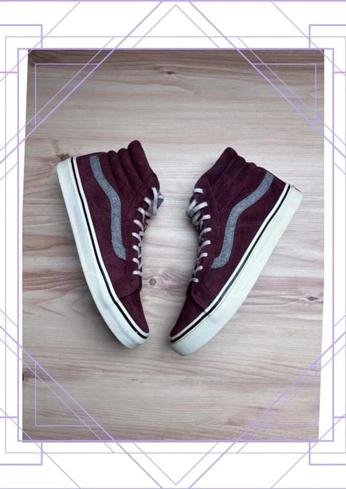 👟 Vans Sk8 High Bordeaux Pointure FR 38 US 7,5 👟 - photo numéro 1