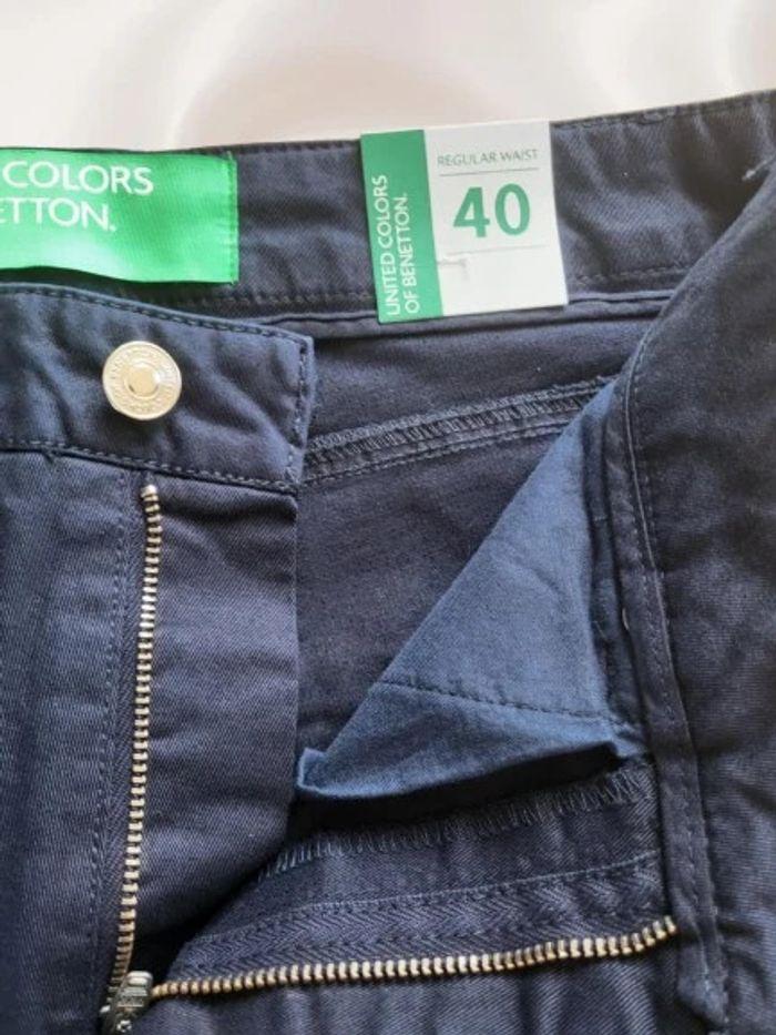 💦 Pantalon marine Benetton taille 36 FR neuf - photo numéro 6