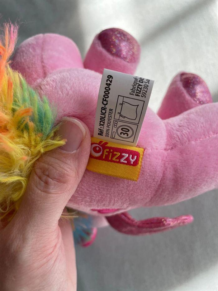 Peluche licorne rose - photo numéro 3