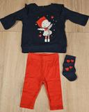 Ensemble Tee-shirt+legging+chaussettes