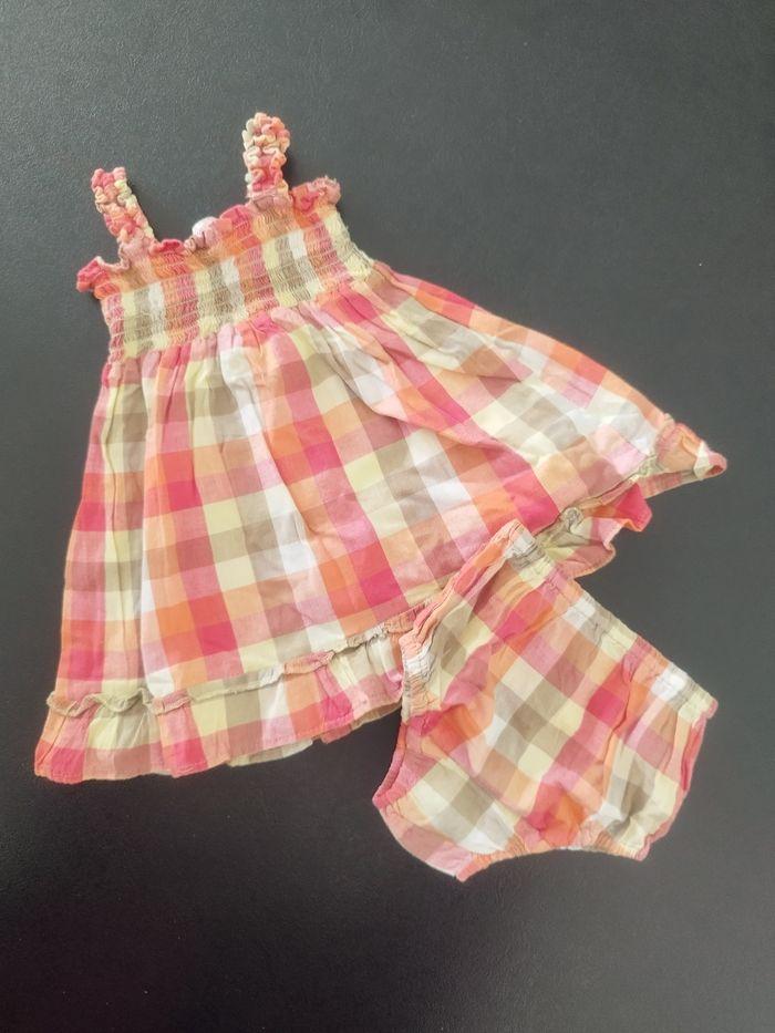 Robe + culotte bébé fille  12 mois