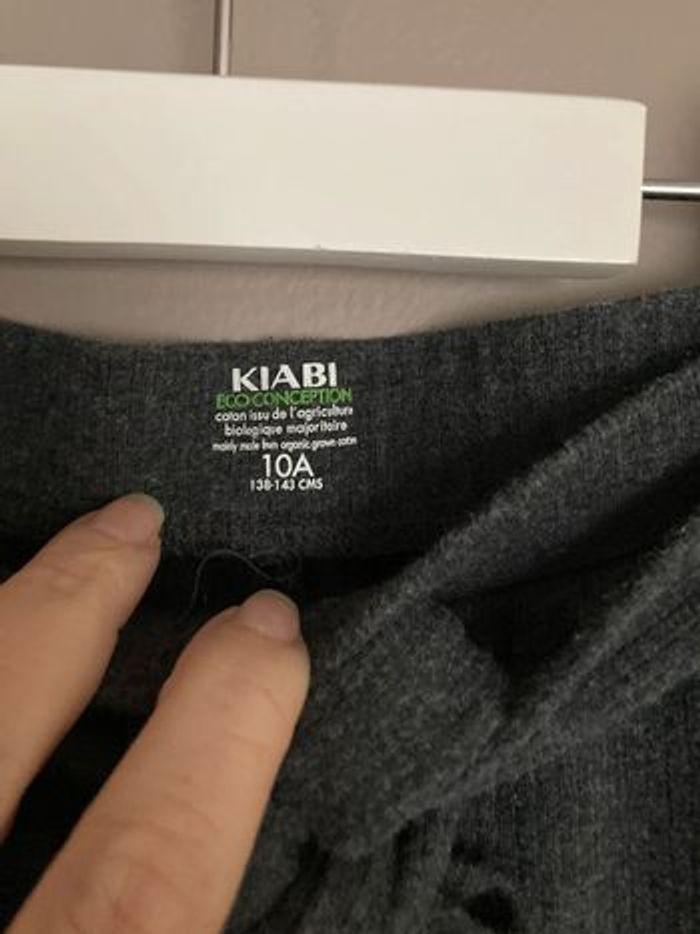 Kiabi pantalon gris foncé 10 ans - photo numéro 3