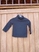 Pull col roule noir bébé garçon 2 ans okaidi