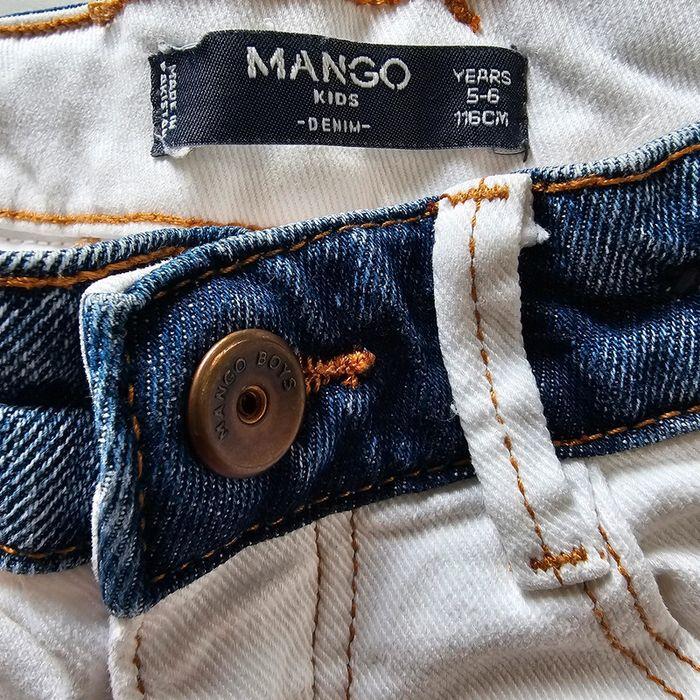 Jeans Mango kids 5/6 ans denim blanc - photo numéro 3