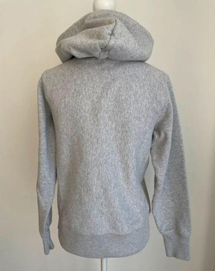 Pull à capuche vintage Champion gris taille S/36 - photo numéro 2