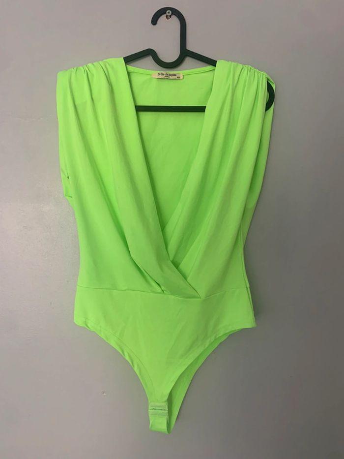 Body cache coeur neuf vert pistache Drôle de copine taille M/L - photo numéro 1