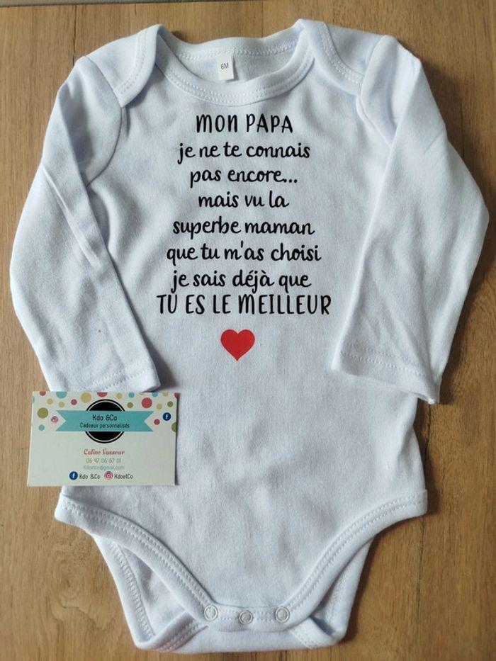 Body mixte annonce grossesse papa