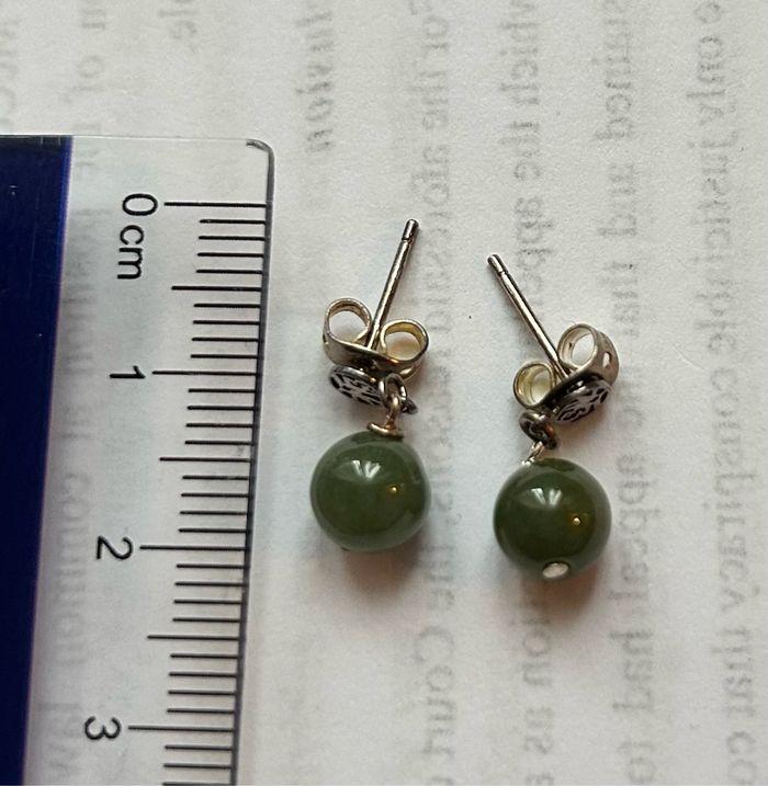 Boucles d’oreilles en jade - photo numéro 1