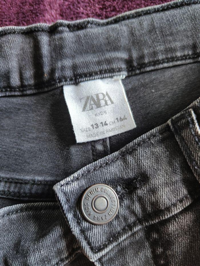 Short bermuda jeans noir Zara 14 ans - photo numéro 5