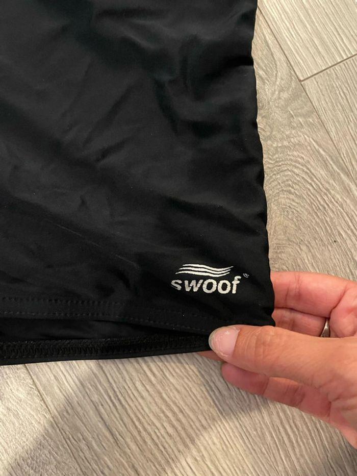 Caleçon de bain boxer noir écriture blanc swoof taille XXL - photo numéro 2