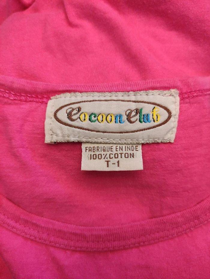 Tee shirt fuschia avec broderie taille 1 Cocoon club - photo numéro 6