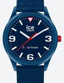 Montre Ice Watch solar power bleu foncé homme bracelet tide océan