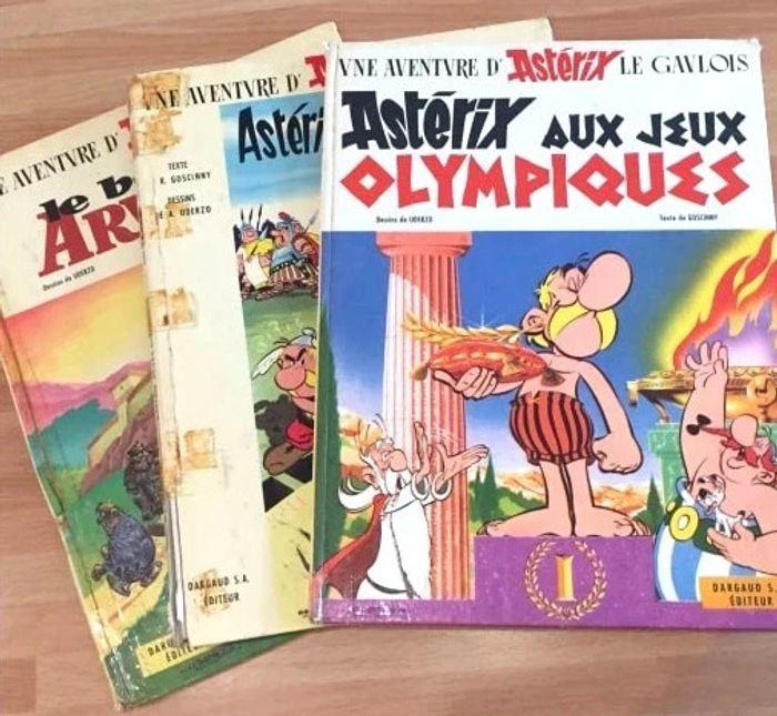 livres Asterix collection : bouclier arvene 1968, Astérix JO 1968, Astérix Goths 1963 - photo numéro 1