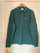 Pull fin style polo Lacoste vert