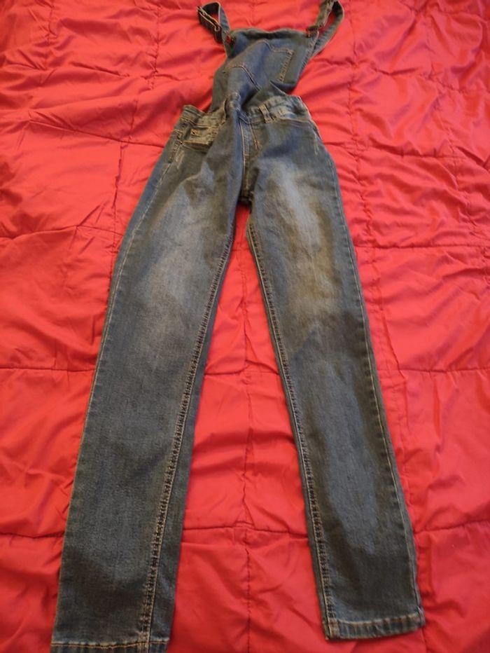 Pantalon salopette Jean taille 12 ans Punkidz marine - photo numéro 3