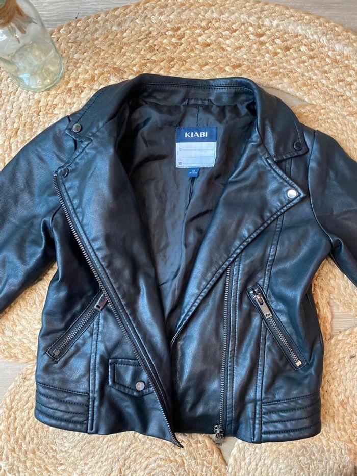 Veste perfecto noir Kiabi taille 6 ans / 116 cm - photo numéro 3