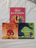 3 livres Hachette Jeunesse : chien jeu de quilles, vaillant tailleur, loup et 7 chevreaux