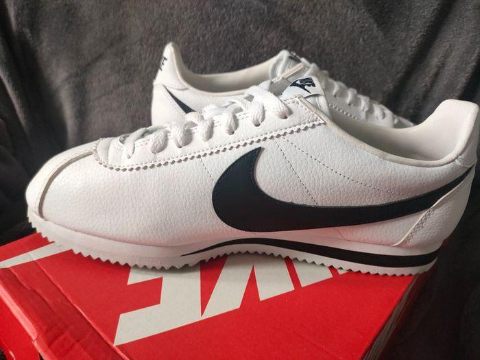 Nike Cortez classic leather white black 44.5 - photo numéro 6