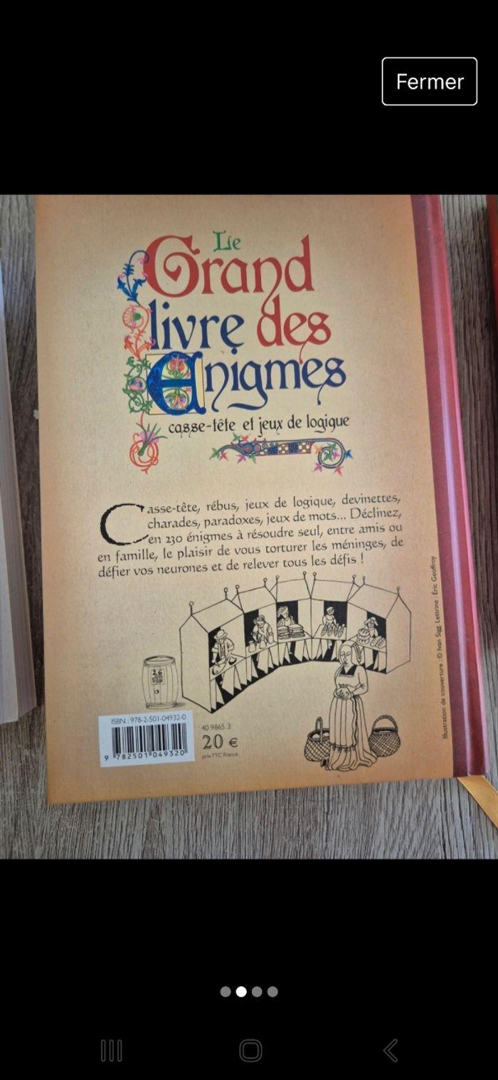 Livre énigmes - photo numéro 2