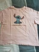 Tee shirt manches courtes stitch taille L