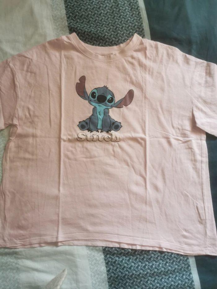 Tee shirt manches courtes stitch taille L - photo numéro 1