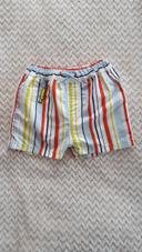 Short de bain garçon rayures Sergent Major 9 mois neuf