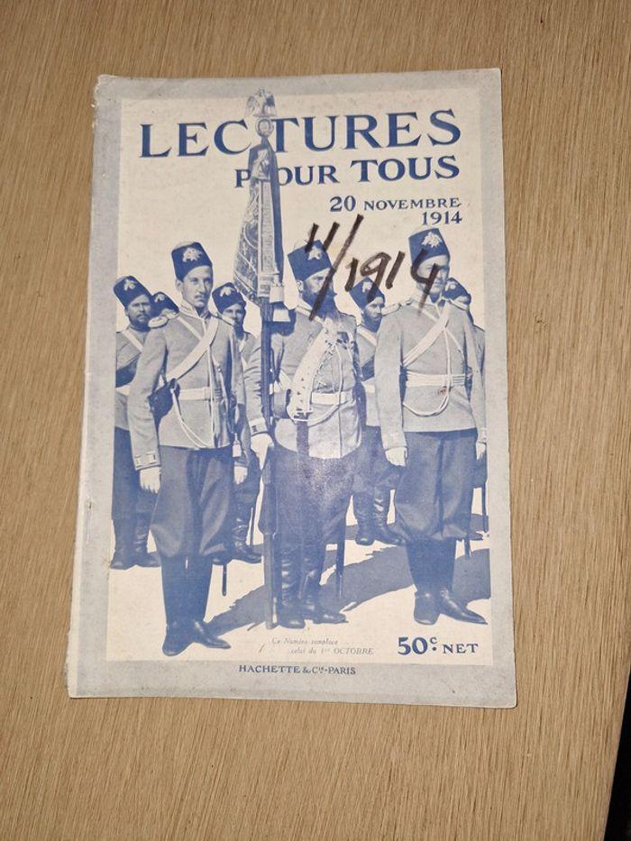 14-18/ revue lectures pour tous du 20 Novembre 1914 - photo numéro 1