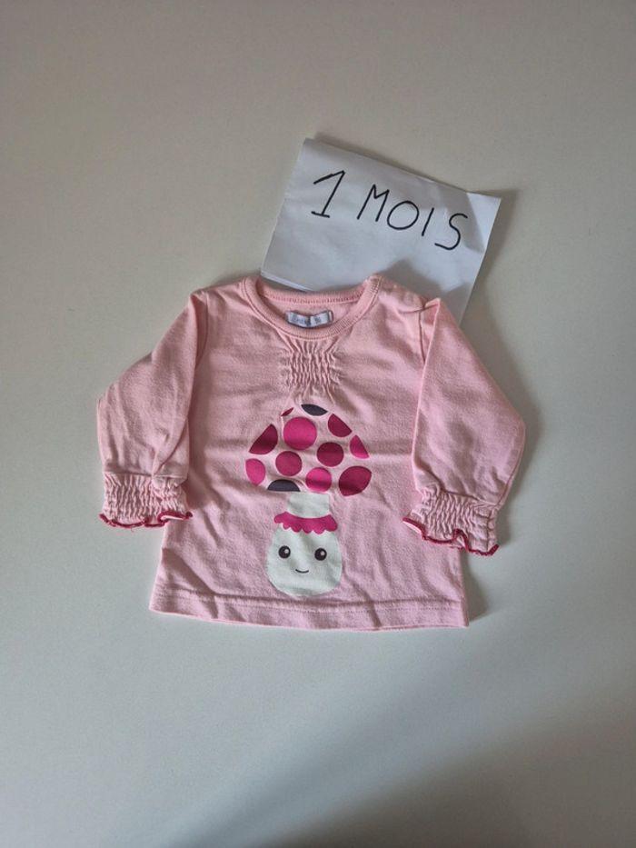 T-shirt rose 1 mois - photo numéro 1