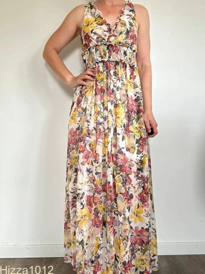 Robe longue fleurie La Redoute taille 38 💖 - photo numéro 2