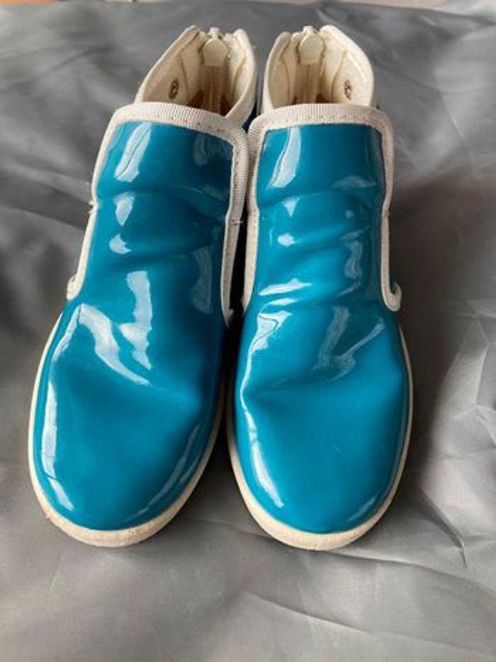 Rivieras bottines de pluie vinyle bleues canard 29 - photo numéro 1